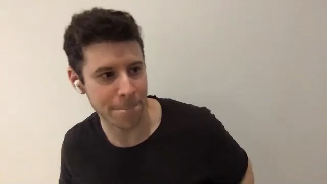 Avi on camera telling the story