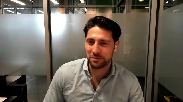 Thomas on camera telling the story