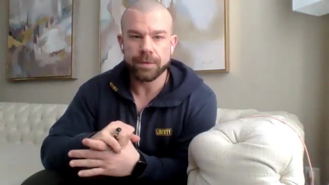 Christian on camera telling the story